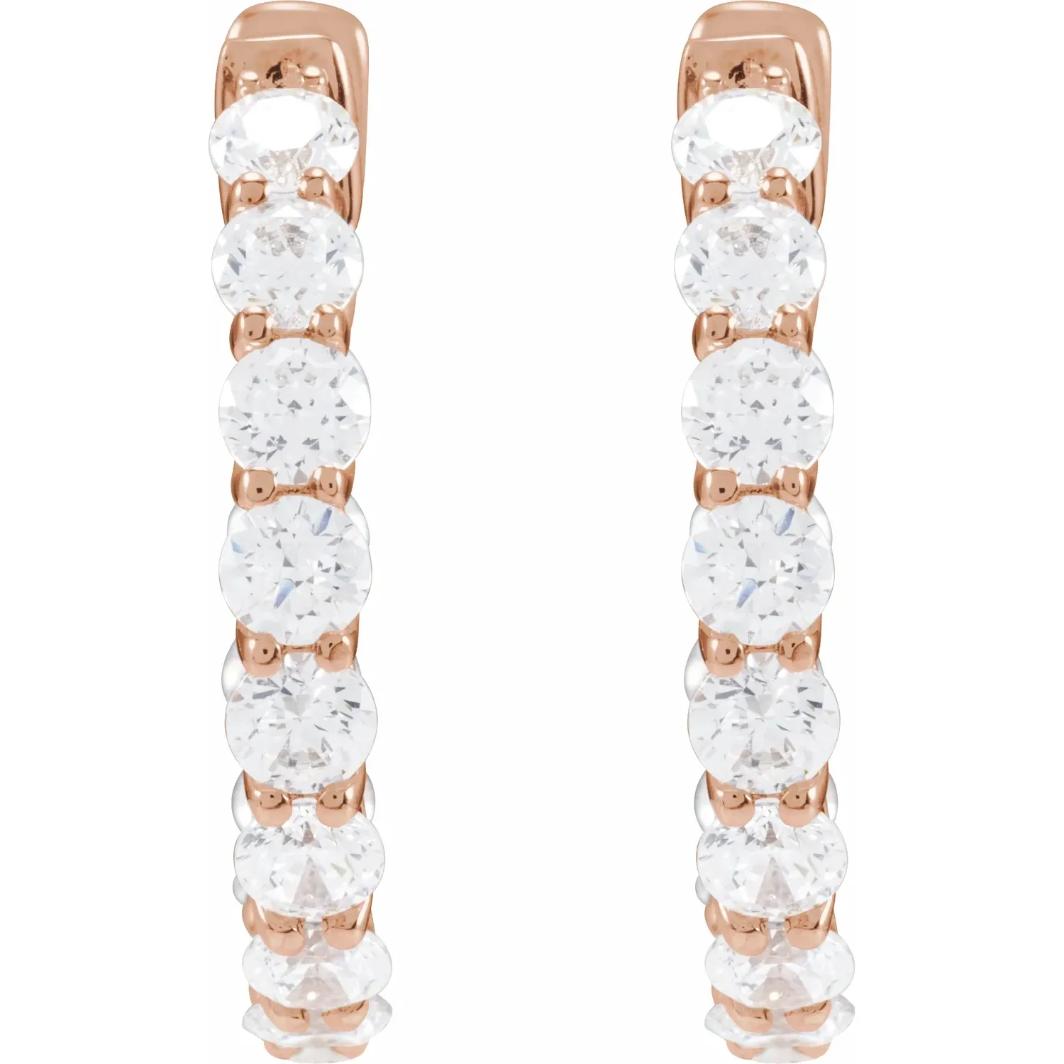 Rose Gold Ferris Of Them All Diamond Hoops jewelry store near me