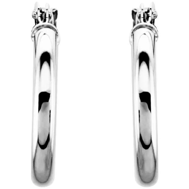 White Gold Small Gold Hoop Earrings jewelry store near me