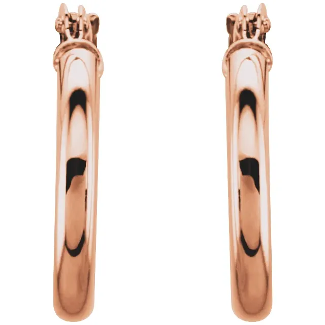 Rose Gold Small Gold Hoop Earrings jewelry store near me