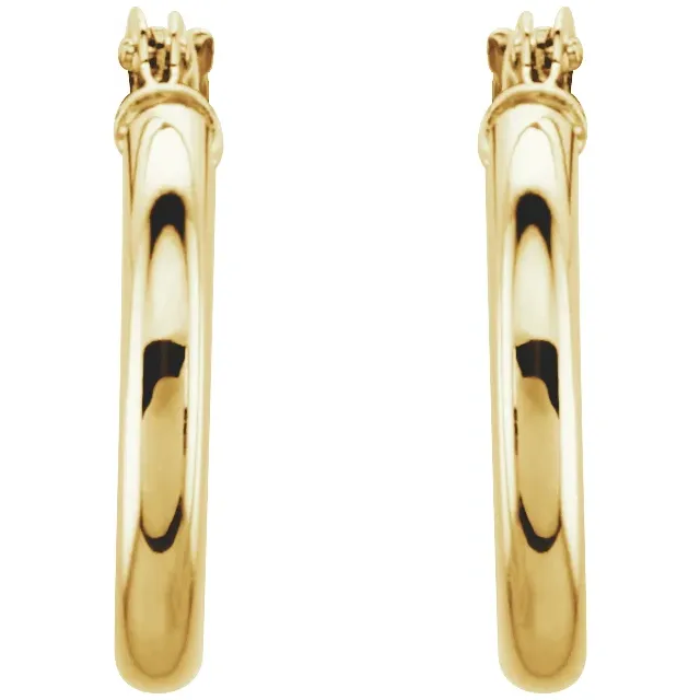 Yellow Gold Small Gold Hoop Earrings jewelry store near me