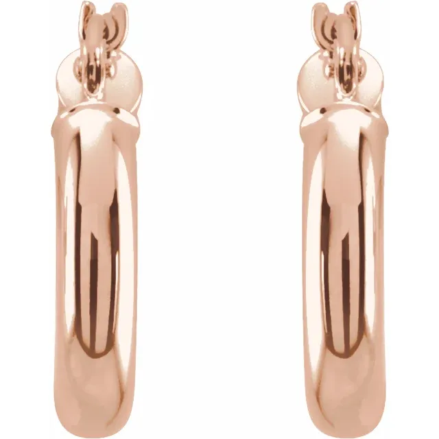 Rose Gold Small Gold Hoop Earrings jewelry store near me