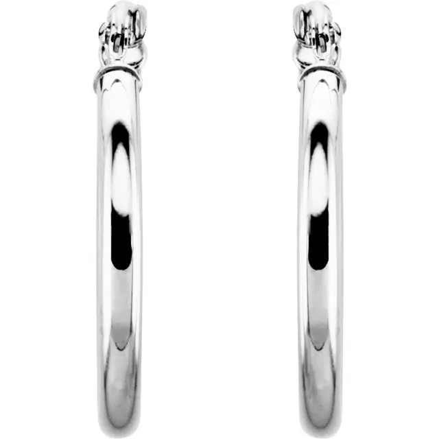 White Gold Medium Gold Hoop Earrings jewelry store near me