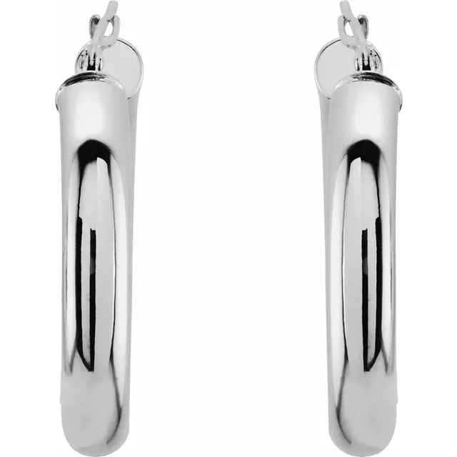 White Gold Medium Gold Hoop Earrings jewelry store near me