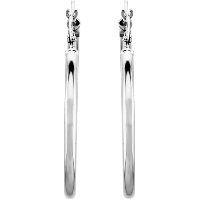 White Gold Large Gold Hoop Earrings jewelry store near me