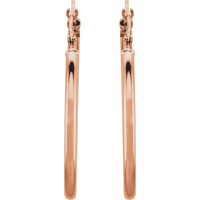 Rose Gold Large Gold Hoop Earrings jewelry store near me