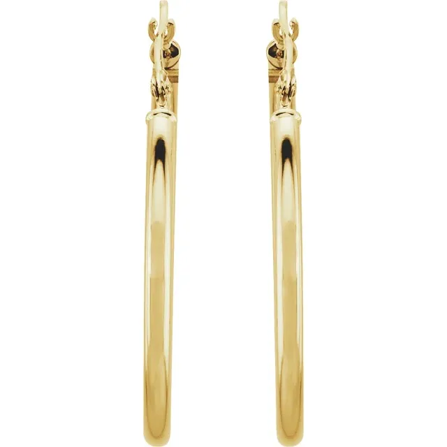 Yellow Gold Large Gold Hoop Earrings jewelry store near me