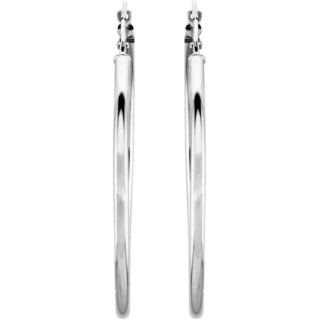 White Gold Large Gold Hoop Earrings jewelry store near me