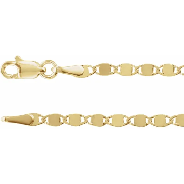 Yellow Gold 14kt Gold Mirror Link Bracelet jewelry store near me