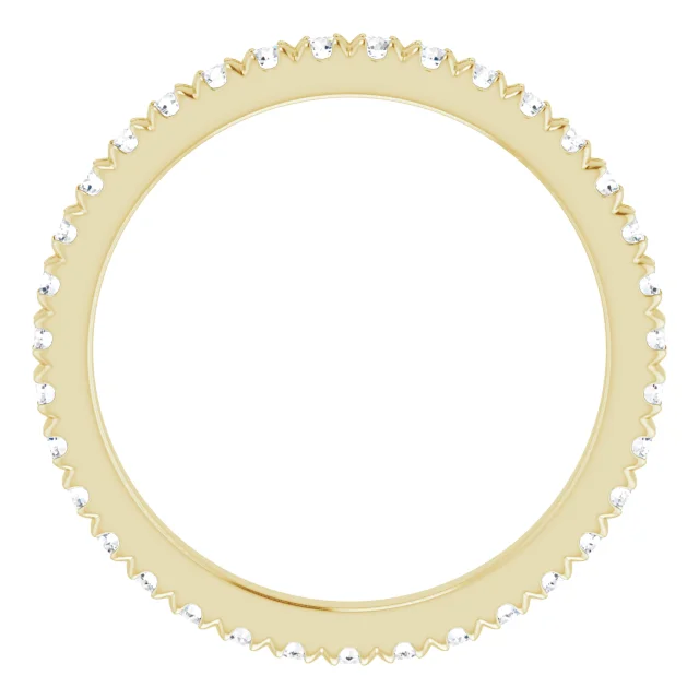 Yellow Gold Favorite Diamond Wedding Band In New York City jewelry Wabash avenue