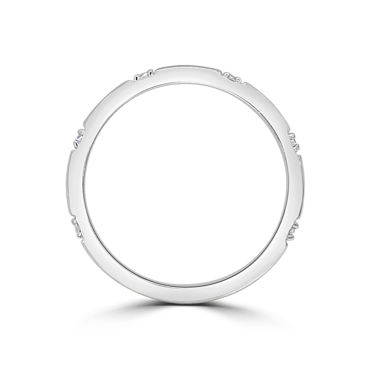 Platinum Classic Style Diamond Wedding Ring jewelry store near me