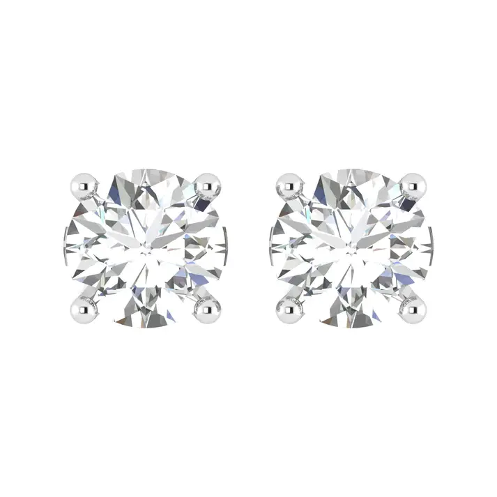 Platinum Classy Gold Diamond Stud Earrings jewelry store near me