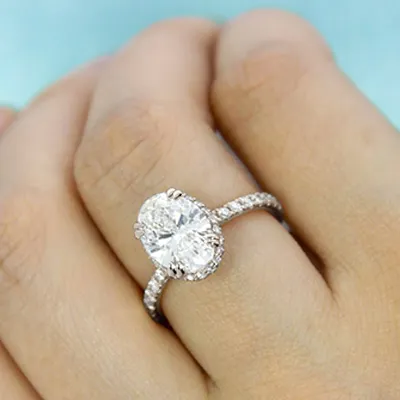 Platinum Delicate Engagement Ring jewelry online