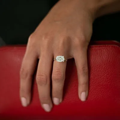 White Gold Exclusive Sleek Solitaire Diamond Engagement Ring jewelry online