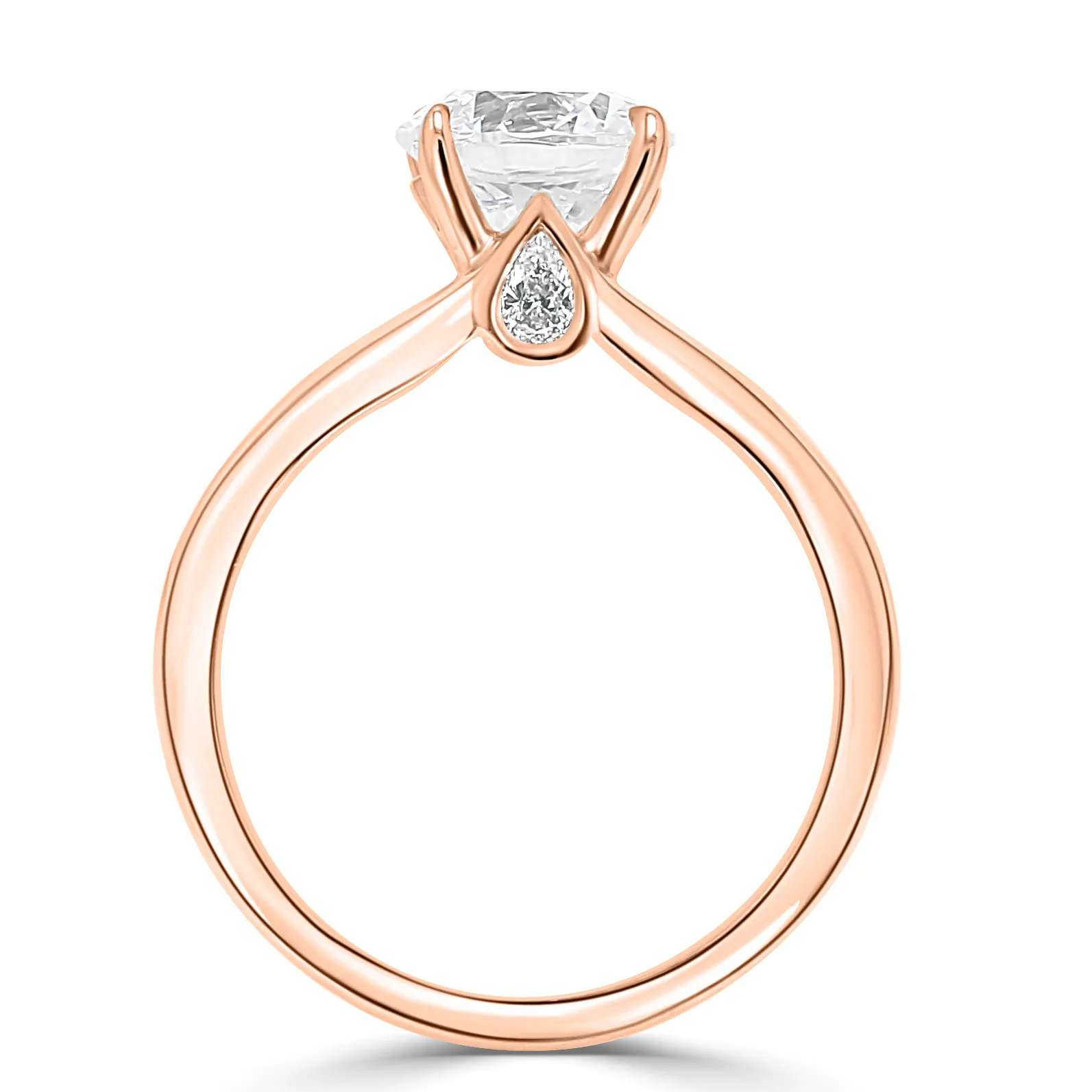 Rose Gold Spectacular Solitaire Engagement Ring jewelry store near me