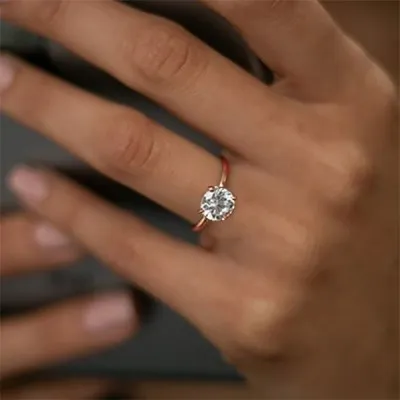 Rose Gold Elegant and Stunning Engagement Ring jewelry Wabash avenue