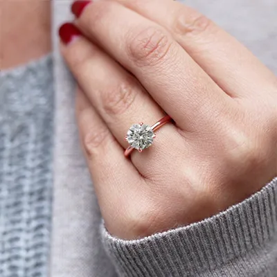 Rose Gold Elegant and Stunning Engagement Ring from best jeweler