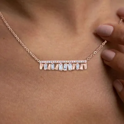 Rose Gold Everday Diamond Necklace jewelry store near me