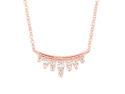 Rose Gold Imposing Chandelier Necklace for The Lady