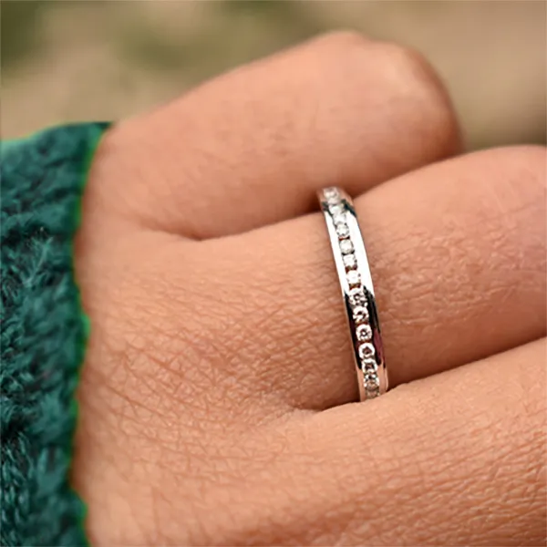 Platinum Ulitmate Stackable Wedding Bands And Rings For Women jewelry windy city