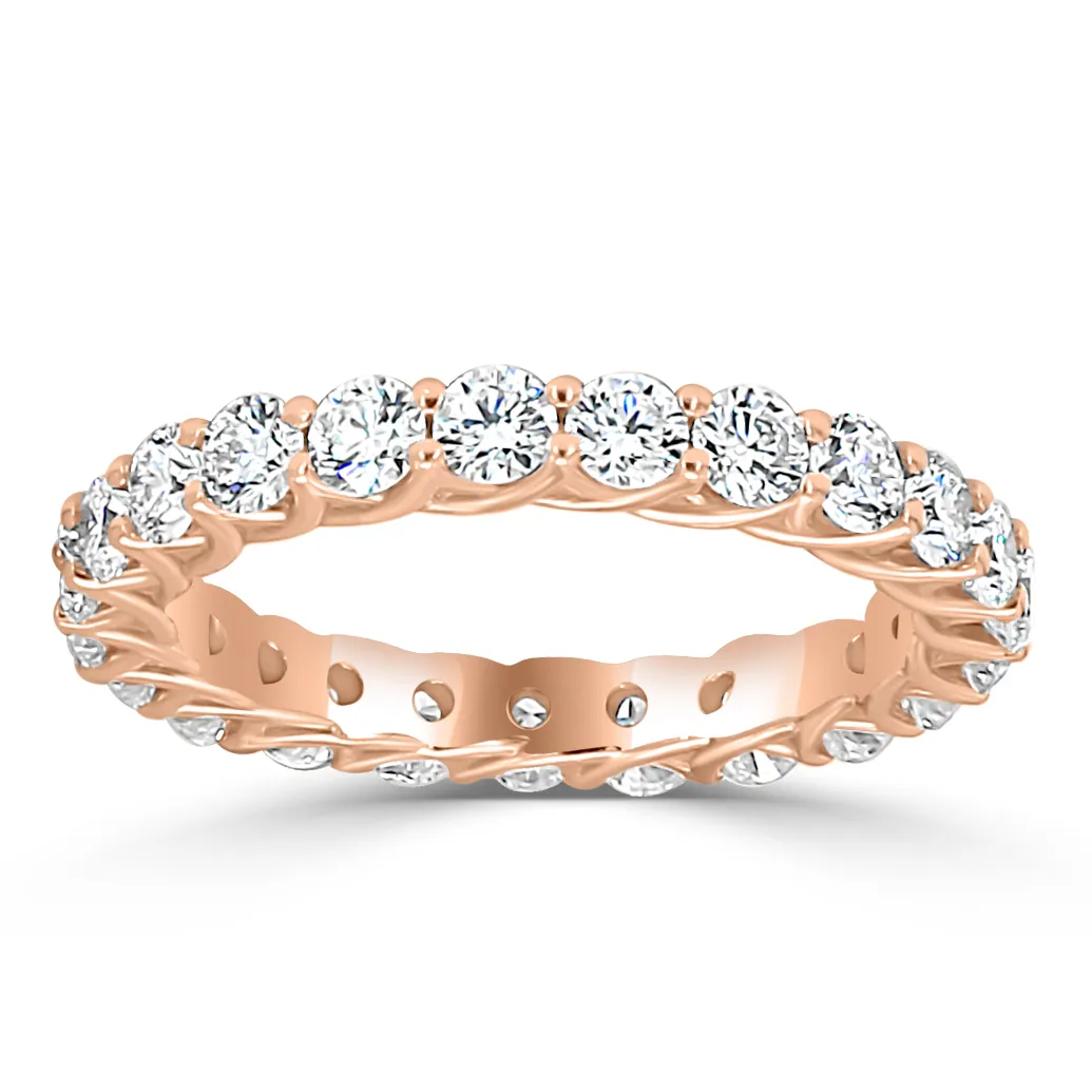 Rose Gold Eternity Bands A Everlasting Love Symbol Wedding Rings