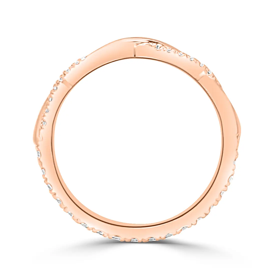 Rose Gold Mademoiselle Eternity Tandem Band jewelry store near me