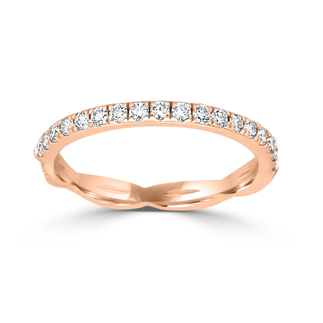 Rose Gold Mademoiselle Eternity Tandem Band jewelry Wabash avenue