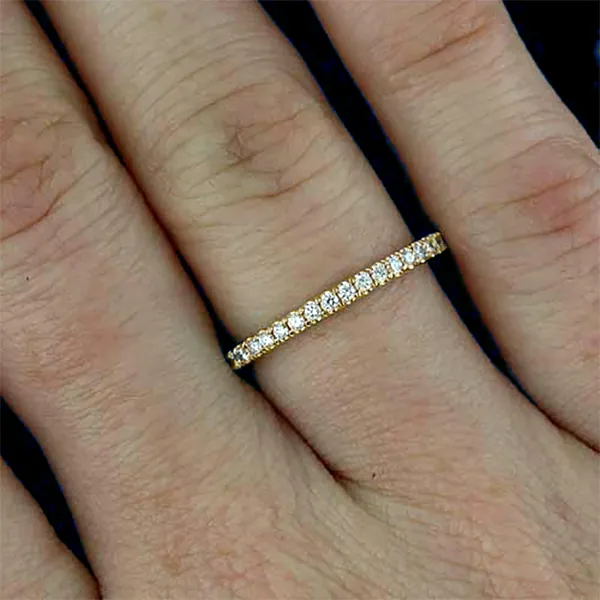 Yellow Gold Matching Wedding Bands in Diamond And Gold jewelry Wabash avenue