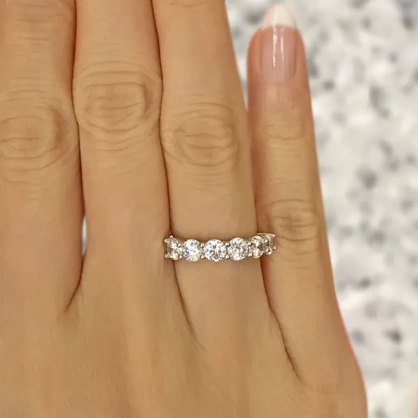 White Gold Beautiful Matching Wedding Band For Your Engagement Ring jewelry Wabash avenue