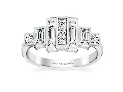 Platinum Art Deco And Edwardian Diamond Ring For Everyone