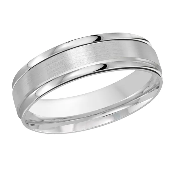 White Gold Timeless Wedding Band for Men