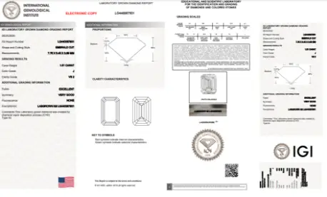 diamond popup certificate