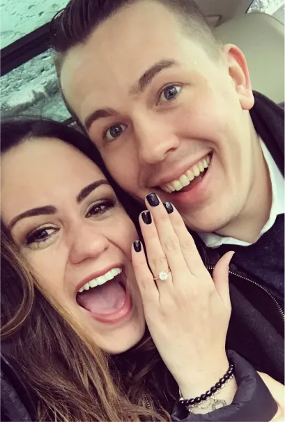 Stunning Rose Gold Engagement and Wedding Rings