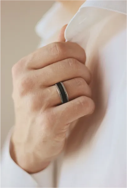 Best Carbon Fiber Diamond Rings for Men