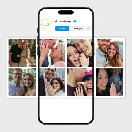 Classic diamond wedding and engagement rings in chicago