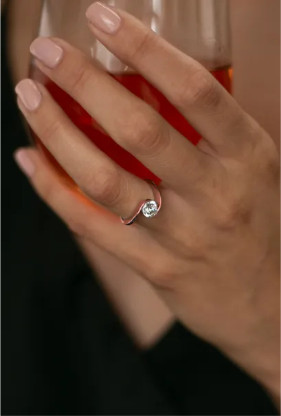 Romantic Rose Gold Engagement Rings