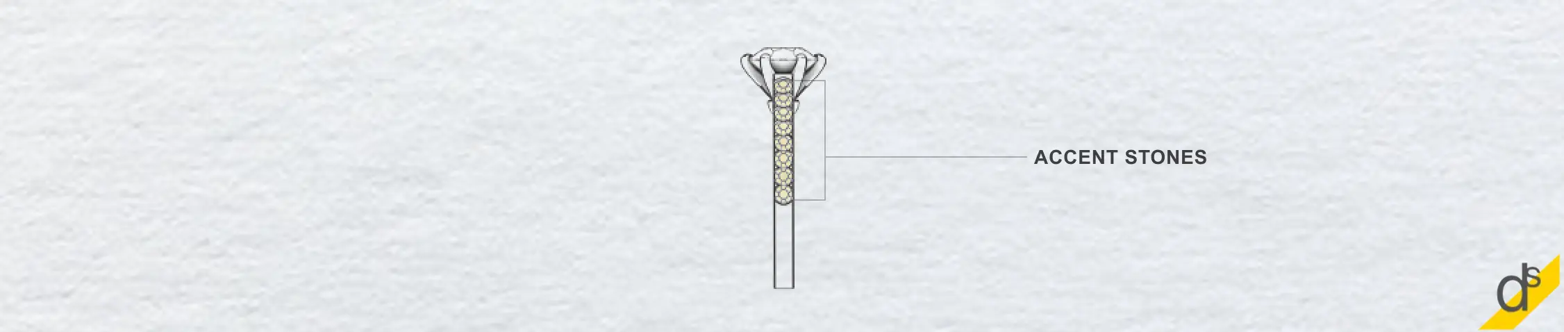 What are accent stones of a Diamond Engagement Ring?