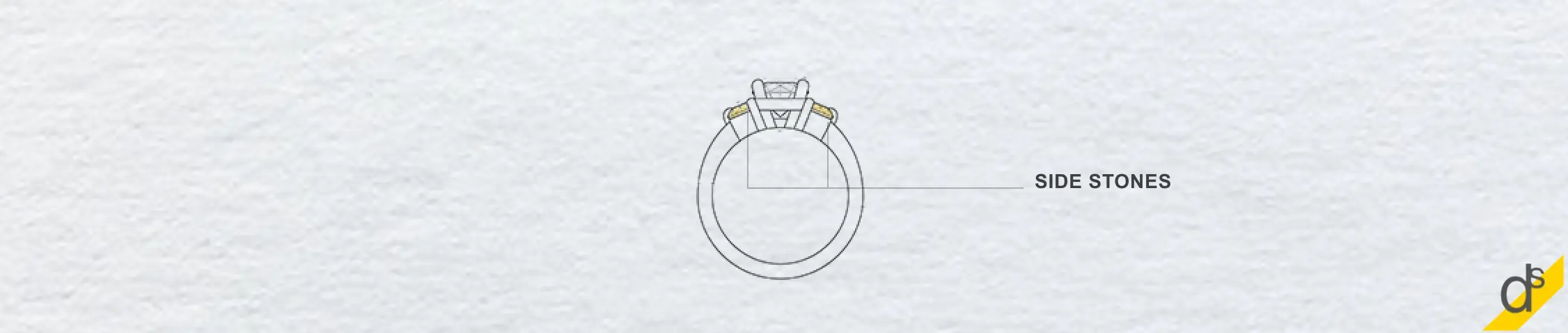 What are side stones in an engagement ring?