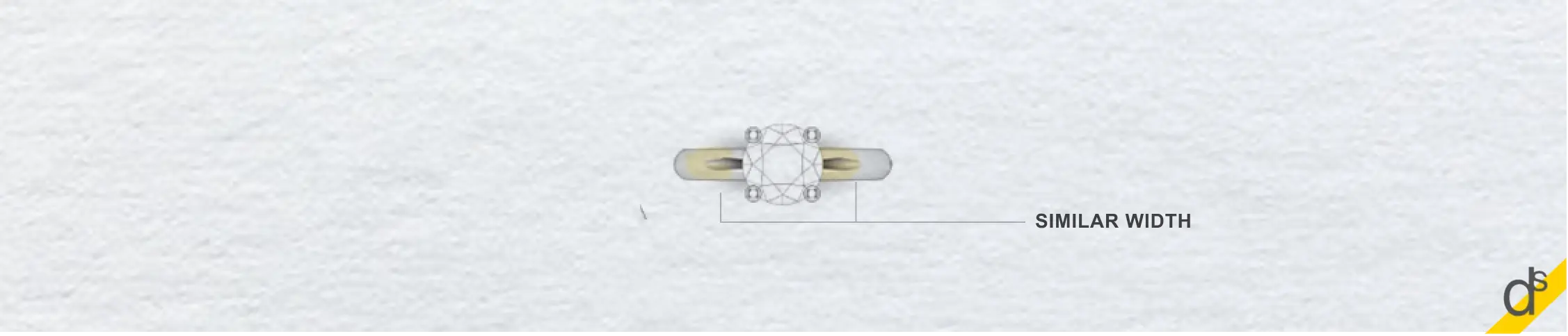 Different types of shanks of a diamond ring