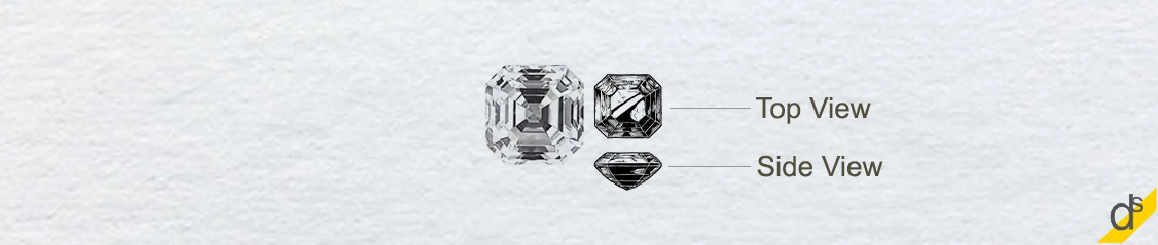 Shop asscher cut diamonds for your ring and jewelry