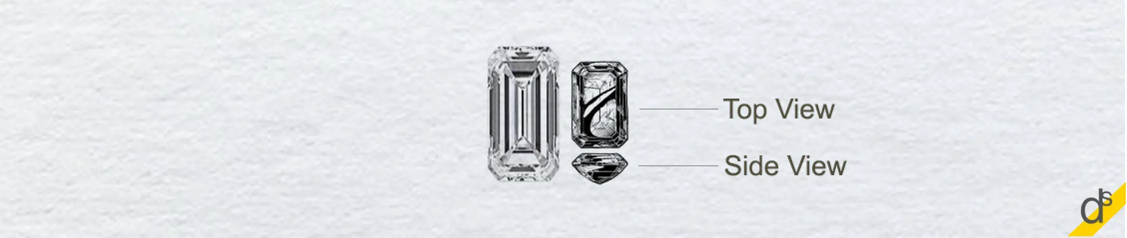 Shop emerald cut diamonds for your ring and jewelry