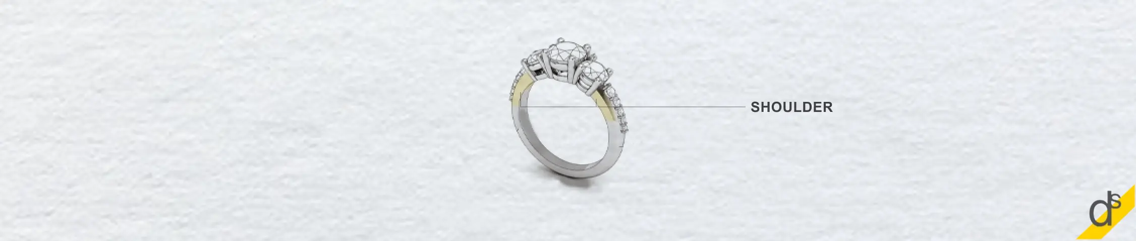 Understand the Parts of an Engagement Ring - Shoulder of a Diamond Engagement Ring