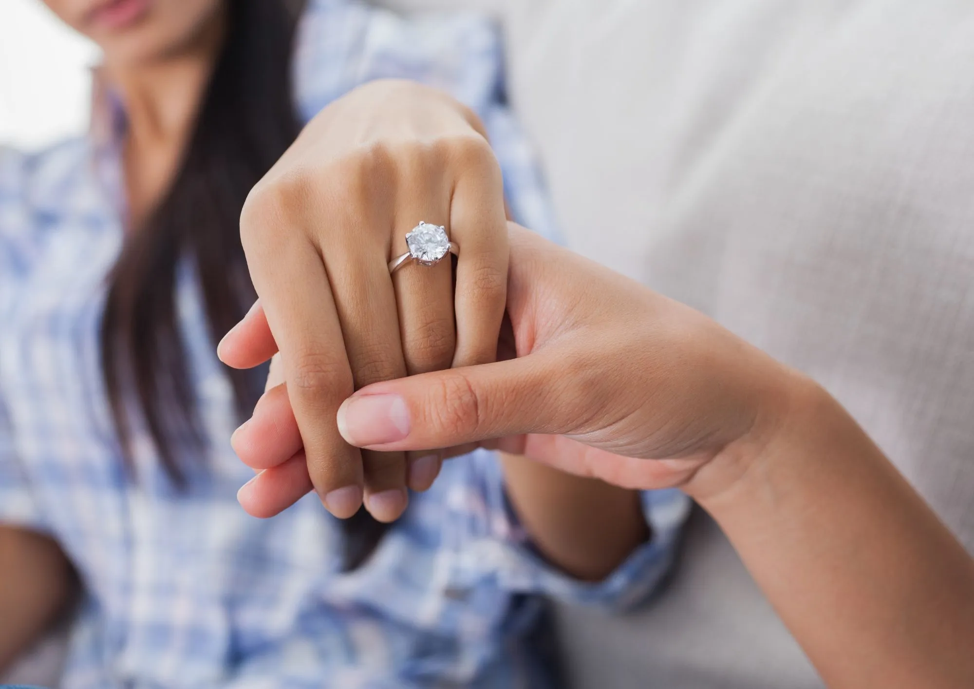 beautiful solitaire engagement ring in yellow gold for your loved one