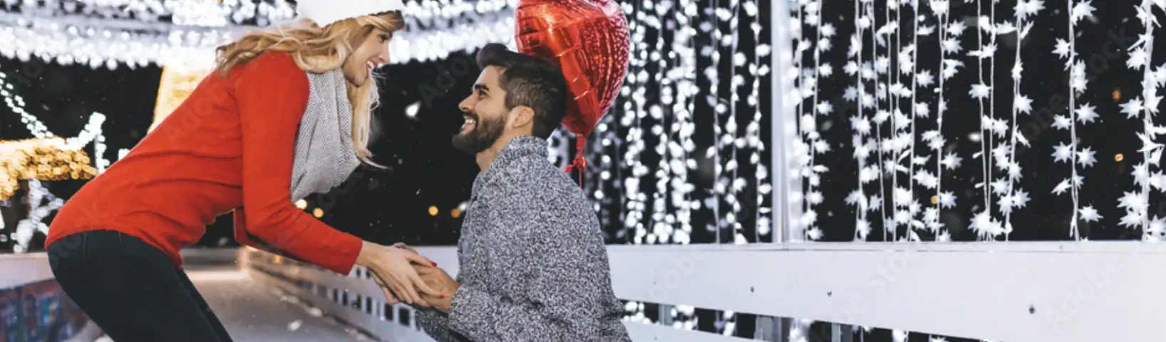 engagement holiday in romantic winter proposal