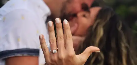 She Said Yes to a Hidden Halo Engagement Ring in Bali