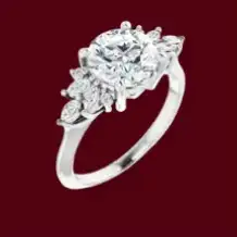 side stoned engagement ring