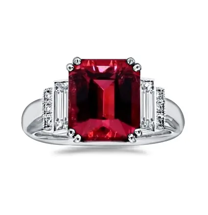 Florence Colored Gemstone And Diamond Ring