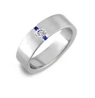 Blue Sapphire Wedding Ring For Men a valentine ring for him