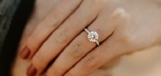 proposing with a round engagement ring