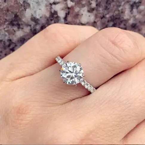 pave engagement ring
