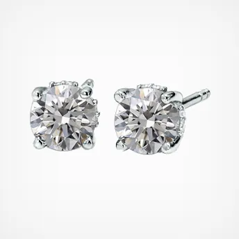 a hidden halo diamond studs